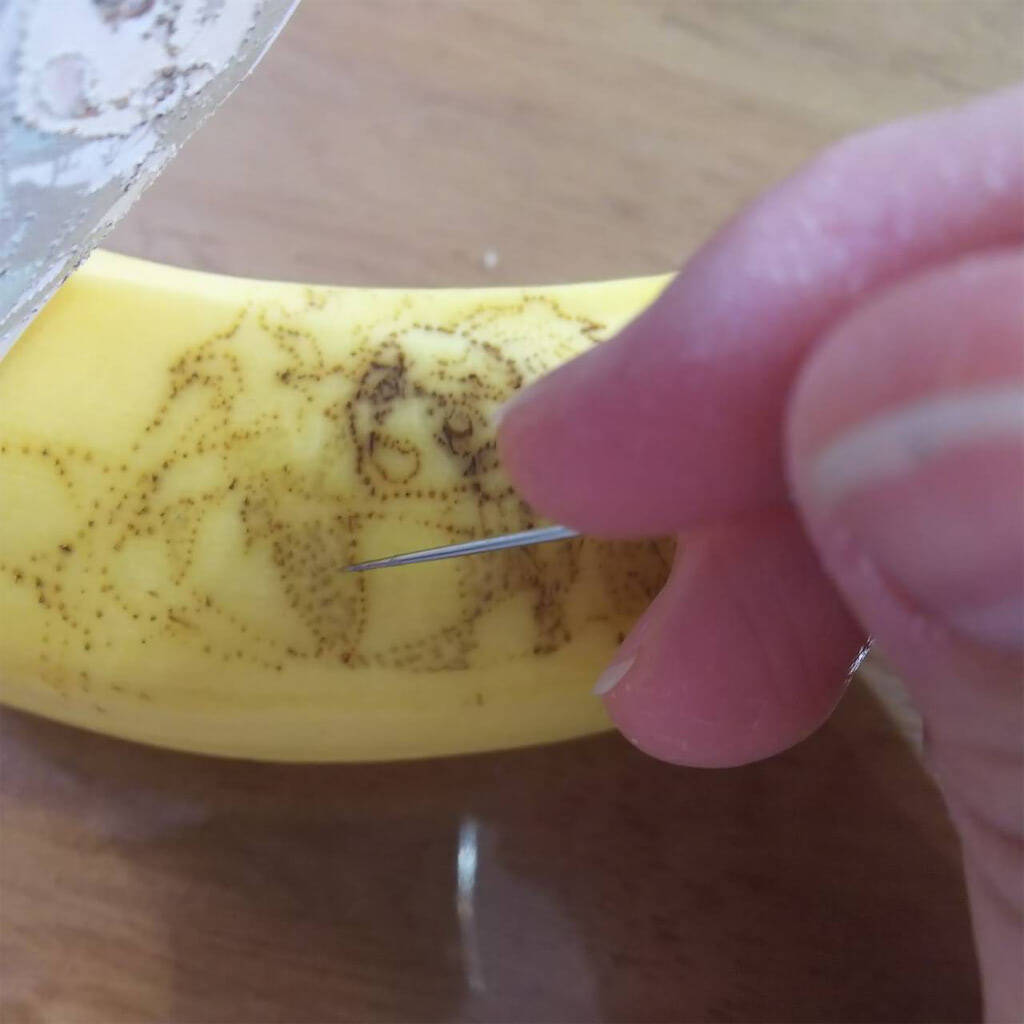 【おうち時間にアート】バナナの皮に可愛いイラスト♡子どもでもできる簡単お絵描きで秋を楽しもう！