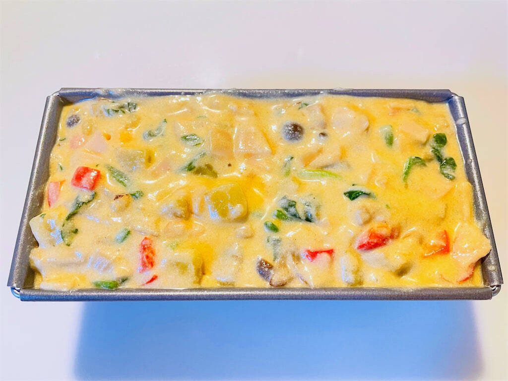 【ホケミでお惣菜】野菜たっぷり「農家ならではケークサレ」作ってみた♪冷蔵庫の余り野菜でOK！