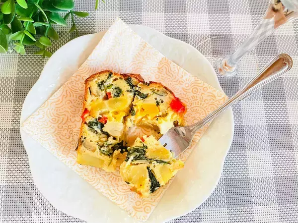 「【ホケミでお惣菜】野菜たっぷり「農家ならではケークサレ」作ってみた♪冷蔵庫の余り野菜でOK！」の画像
