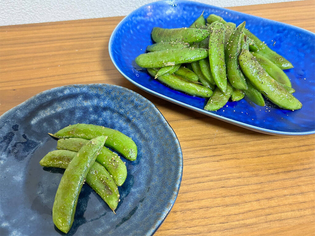 【スナップエンドウの新常識】茹でずに焼くが正解!?「塩ガーリック」で味付けしてみたら…無限おかず爆誕!!