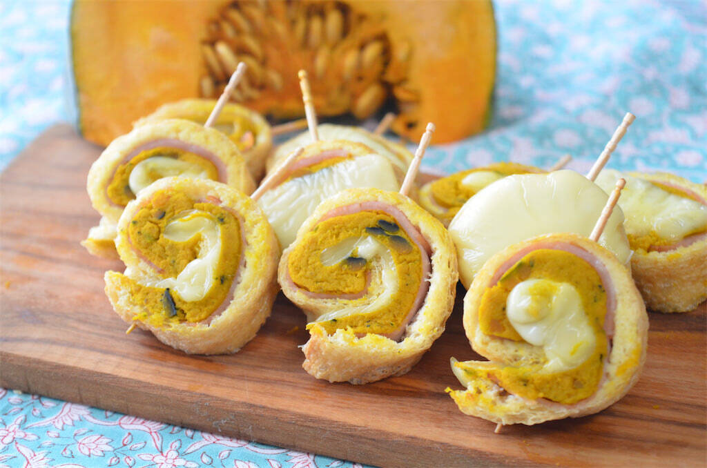 【ハマる新食感】かぼちゃサラダを巻く？油揚げで!?「和風かぼちゃピンチョス」作ってみた！【お弁当にも◎】