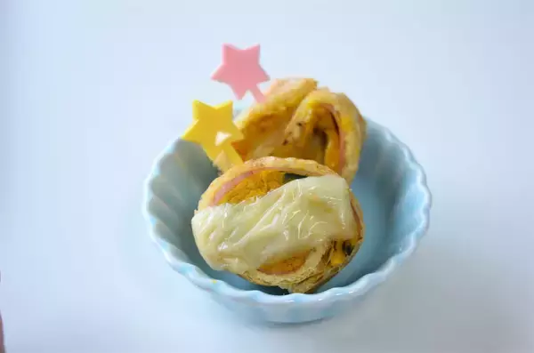 「【ハマる新食感】かぼちゃサラダを巻く？油揚げで!?「和風かぼちゃピンチョス」作ってみた！【お弁当にも◎】」の画像