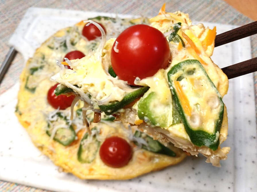 【シン・オムレツ】ピザ…ではなく「包まないオムレツ」です！9割野菜ってもうサラダじゃん？【農家直伝】