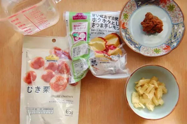 「【定番じゃない具材】「甘栗」と「さつまいもレモン煮」の味噌汁作ってみた！ゴロッと具沢山で秋味満載♡」の画像