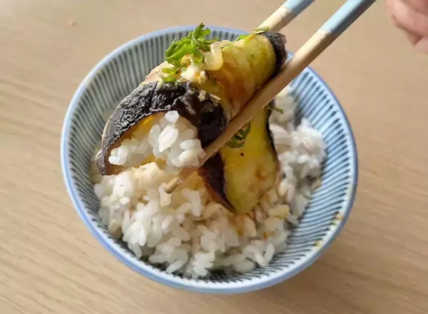 「【お肉ゼロでもご飯ドロボー】なす2本が主役になる「とろとろなすの生姜焼き」作ってみた！焼くだけで大優勝♪」の画像