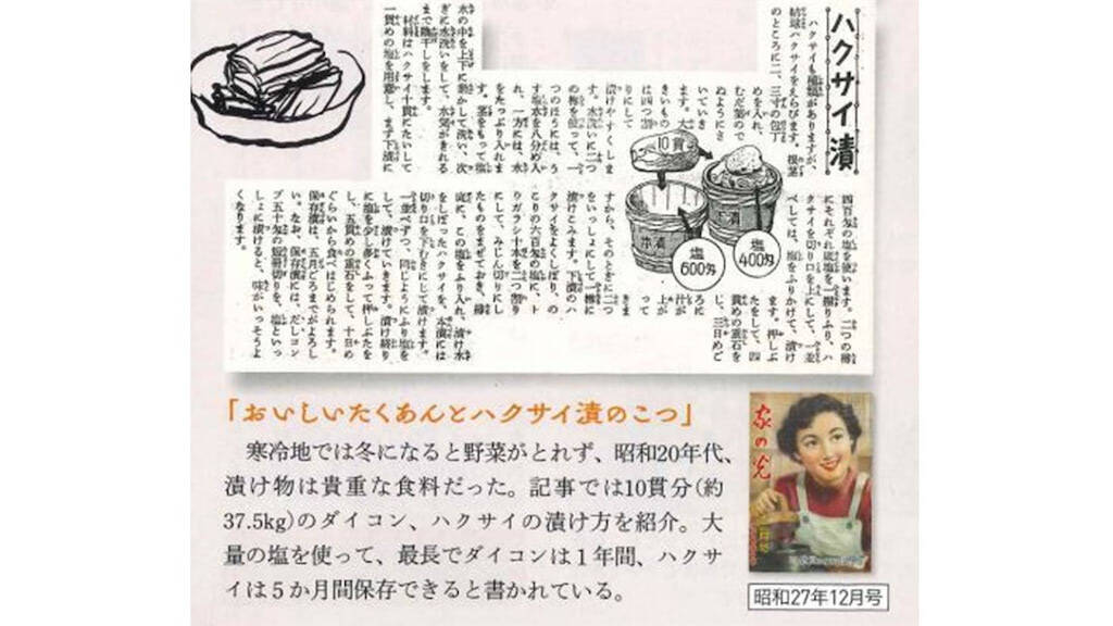 【冷蔵庫普及前のガチ保存食】昭和27年のレシピで「白菜漬け」仕込んでみた！塩味しっかり甘みもジュワッと♡