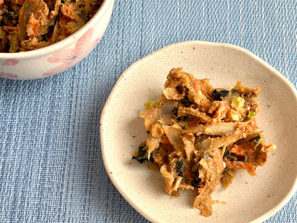 【お湯を注げばみそ汁に】戦時中のご飯のお供「カルシウム八目みそ」を作ってみた！8種具材の旨味凝縮♪
