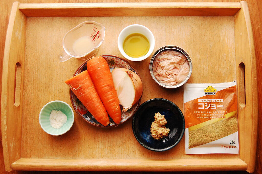 【加熱不要のおてがる副菜】彩り華やか「ツナとにんじんのラペ」は超簡単♪シャキシャキ爽やかでコクもある♡