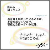 「【ヤバい乗馬体験④】意気消沈の馬を「アカペラ」で励ました結果…おっ喜んでる!?（不穏）【momoの漫画】」の画像9
