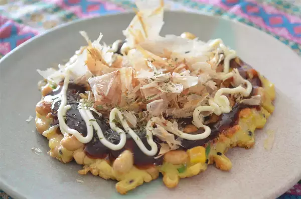 「たんぱく質ギッシリな「大豆のお好み焼き風」作ってみた！なぜかギョニソ風味!?罪悪感低め♡【農家直伝】」の画像