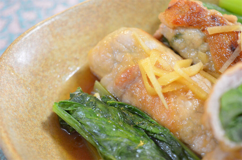 【肉巻きを煮たら…】あっさり料亭味♡「豚肉と小松菜のさっと煮」作ってみた！お出汁が優しい〜【農家の知恵】