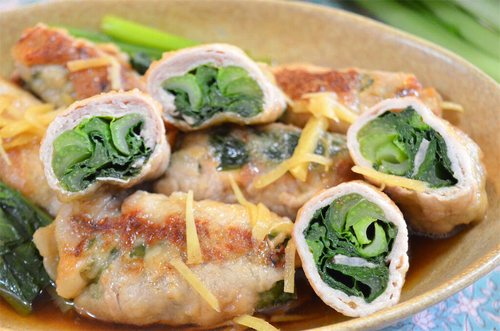 【肉巻きを煮たら…】あっさり料亭味♡「豚肉と小松菜のさっと煮」作ってみた！お出汁が優しい〜【農家の知恵】
