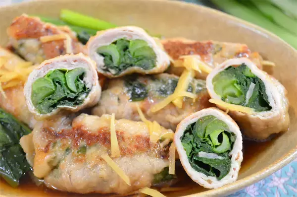 「【肉巻きを煮たら…】あっさり料亭味♡「豚肉と小松菜のさっと煮」作ってみた！お出汁が優しい〜【農家の知恵】」の画像