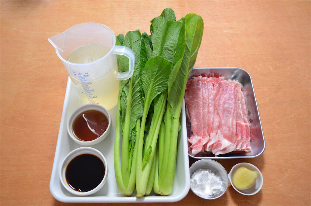 【肉巻きを煮たら…】あっさり料亭味♡「豚肉と小松菜のさっと煮」作ってみた！お出汁が優しい〜【農家の知恵】