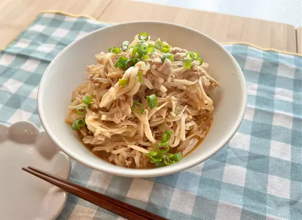 「【腸活できちゃう中華】えのき×しらたきで「麻婆春雨」作ってみた！軽やかだけどしっかりコク深マーボーよ♡」の画像