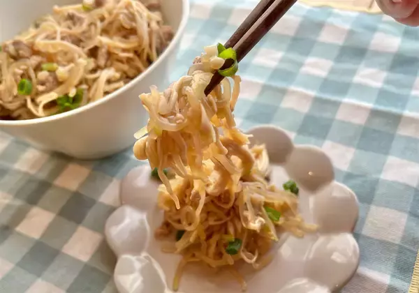 「【腸活できちゃう中華】えのき×しらたきで「麻婆春雨」作ってみた！軽やかだけどしっかりコク深マーボーよ♡」の画像