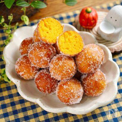 【これ、かぼちゃです！】食感と甘みにベタ惚れしちゃう「野菜ドーナツ」作ってみた！白玉粉と豆腐の配合がカギ