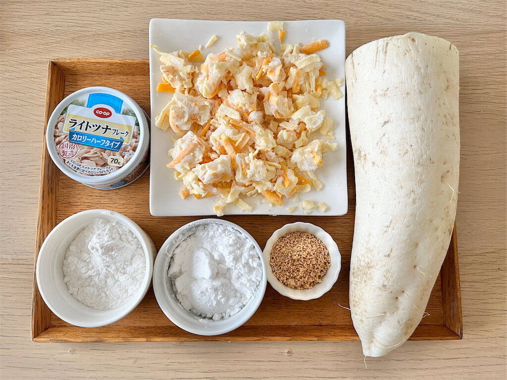 【もちにチーズという沼】定番のプルもち点心「大根もち」を洋風に仕上げた話♪ツナも入れちゃうって!?