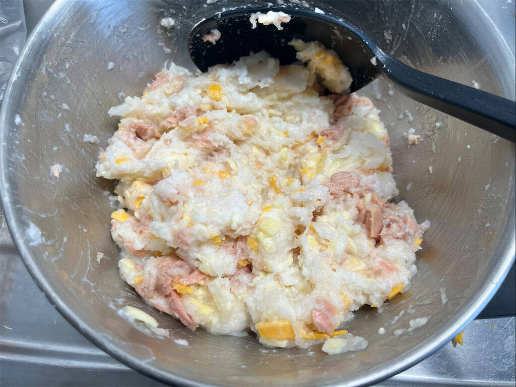 【もちにチーズという沼】定番のプルもち点心「大根もち」を洋風に仕上げた話♪ツナも入れちゃうって!?