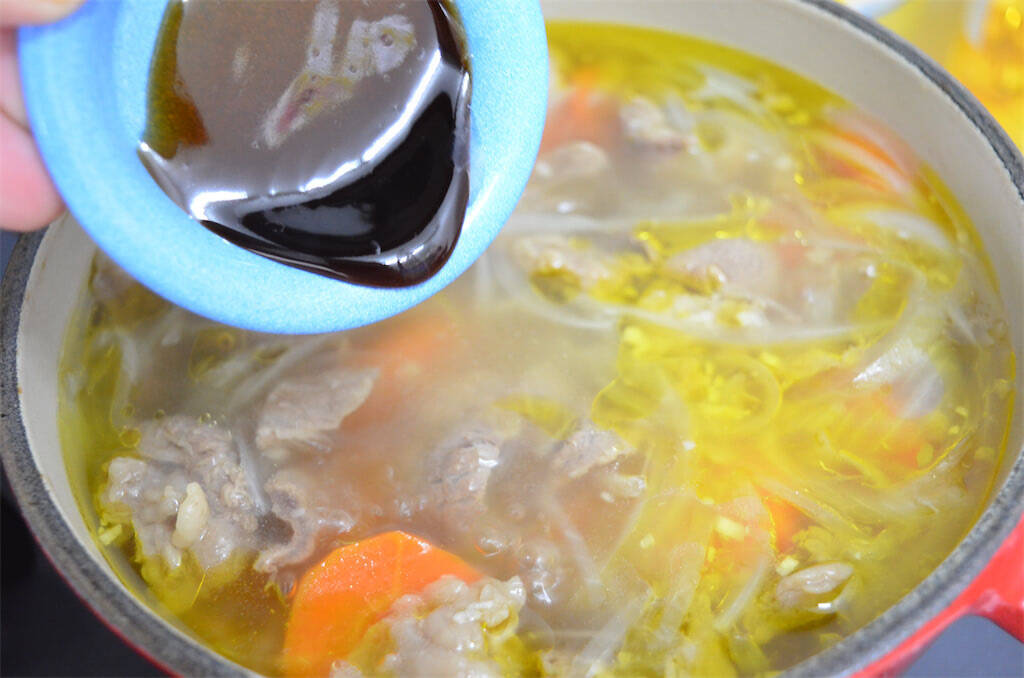 【初心者も成功する牛すじレシピ】圧力鍋ナシで簡単！ぷるぷる絶品「牛すじスープ」作ってみた♪【農家直伝】