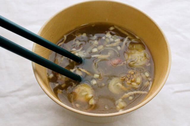 【ストック食材が大変身】のり佃煮・切干大根で「みそ玉」作ってみた！みょうが入りで爽快みそ汁、即完成♡