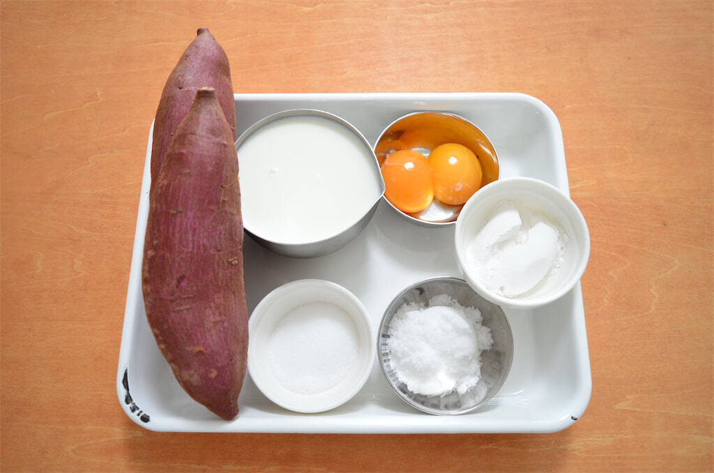 【バーナー不要でパリパリ♡】なんと「さつまいも」を器にするブリュレに挑戦！生クリームも不要でヘルシ〜♪