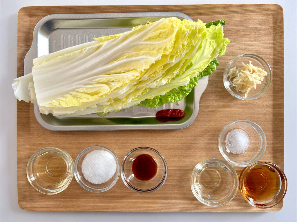 【食べすぎ注意報】中華風お漬け物「ラーパーツァイ」作ってみた！ゴマ油の香りがたまらん〜【白菜大量消費】
