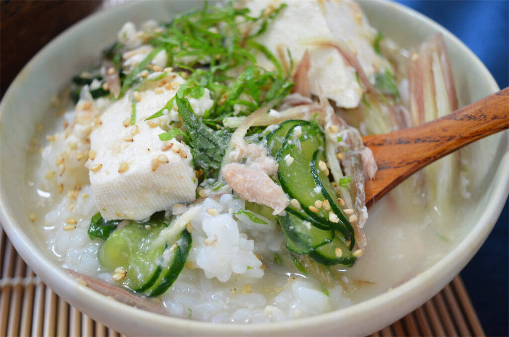 【ツナ缶でお気楽に】「みょうがのシャキシャキ冷や汁」作ってみた！缶汁丸ごとで旨味とコクが染みわたる～♡