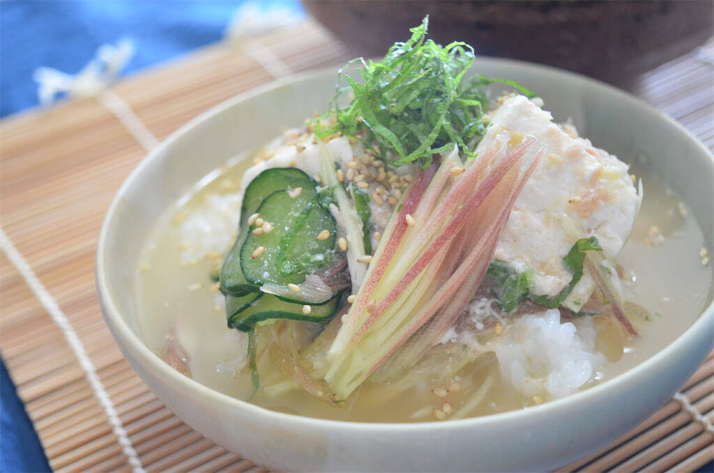 【ツナ缶でお気楽に】「みょうがのシャキシャキ冷や汁」作ってみた！缶汁丸ごとで旨味とコクが染みわたる～♡