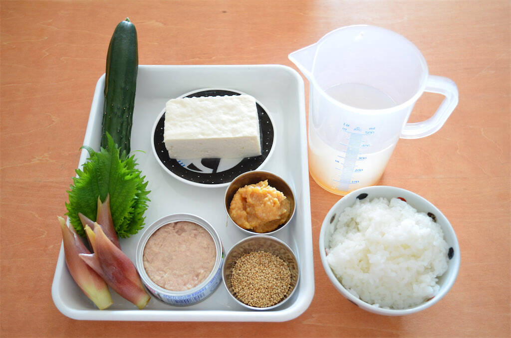 【ツナ缶でお気楽に】「みょうがのシャキシャキ冷や汁」作ってみた！缶汁丸ごとで旨味とコクが染みわたる～♡