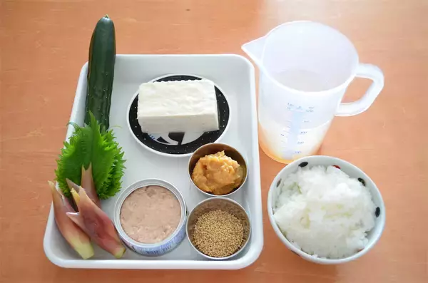 「【ツナ缶でお気楽に】「みょうがのシャキシャキ冷や汁」作ってみた！缶汁丸ごとで旨味とコクが染みわたる～♡」の画像