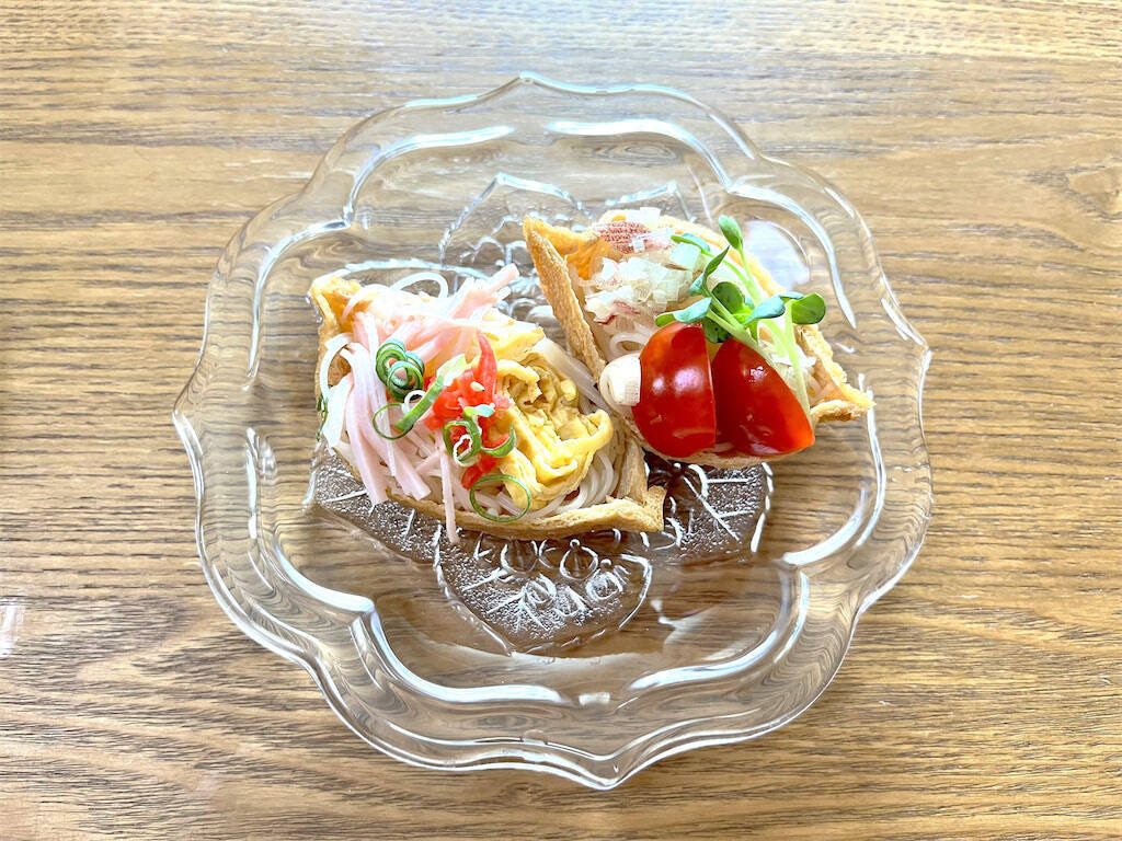 【素麺の在庫処分】今季最後は「お稲荷そうめん」に挑戦♪まとめて茹でてお揚げにイン！噛むとジュワッ♡