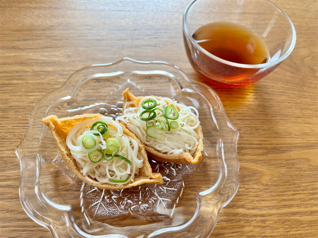 【素麺の在庫処分】今季最後は「お稲荷そうめん」に挑戦♪まとめて茹でてお揚げにイン！噛むとジュワッ♡