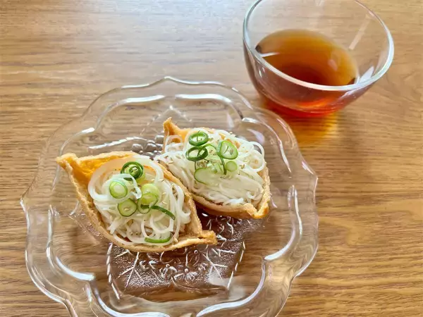 「【素麺の在庫処分】今季最後は「お稲荷そうめん」に挑戦♪まとめて茹でてお揚げにイン！噛むとジュワッ♡」の画像