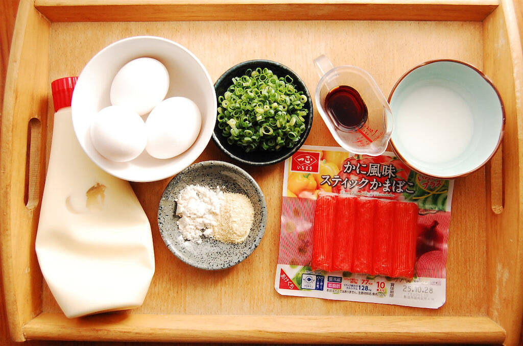 【喉を労わるカニカマ餡】のどごしとろん♡「ふわふわ卵のあんかけ」作ってみた！秘訣はマヨネーズだって♪