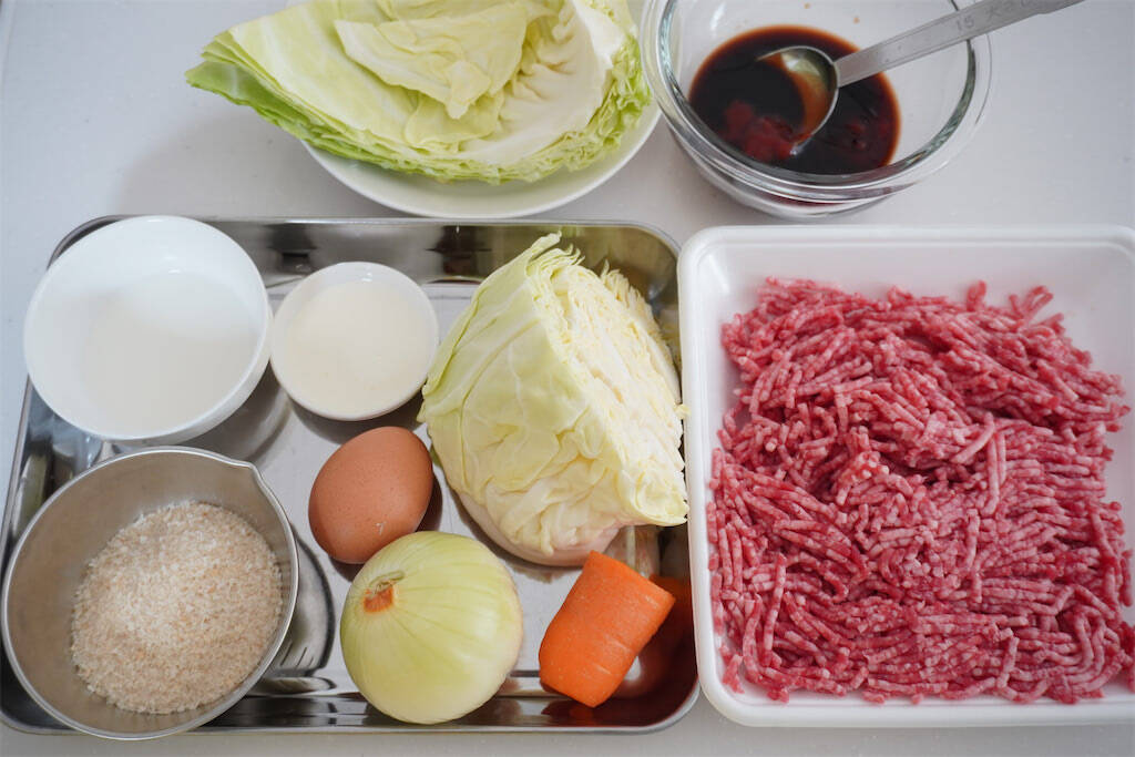 【お肉より春キャベツ多め】で「ハンバーグ」作ってみた！ビックリするほど肉汁あふれる♪これが春キャベツ効果か…