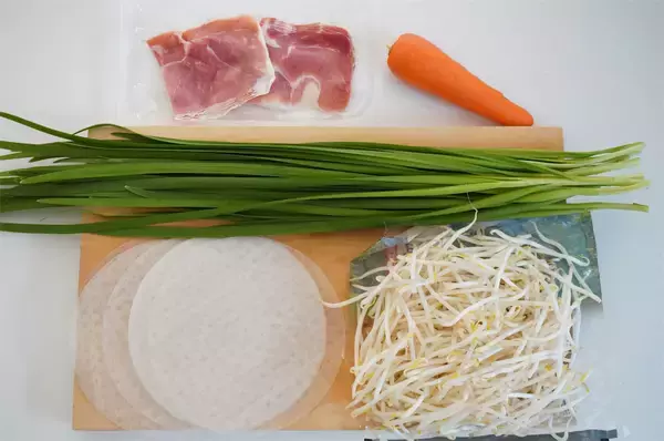 「【シャキシャキ特化】ニラともやしで「食感やみつき生春巻き」作ってみた！生ハムで旨味マシマシ♪【農家直伝】」の画像