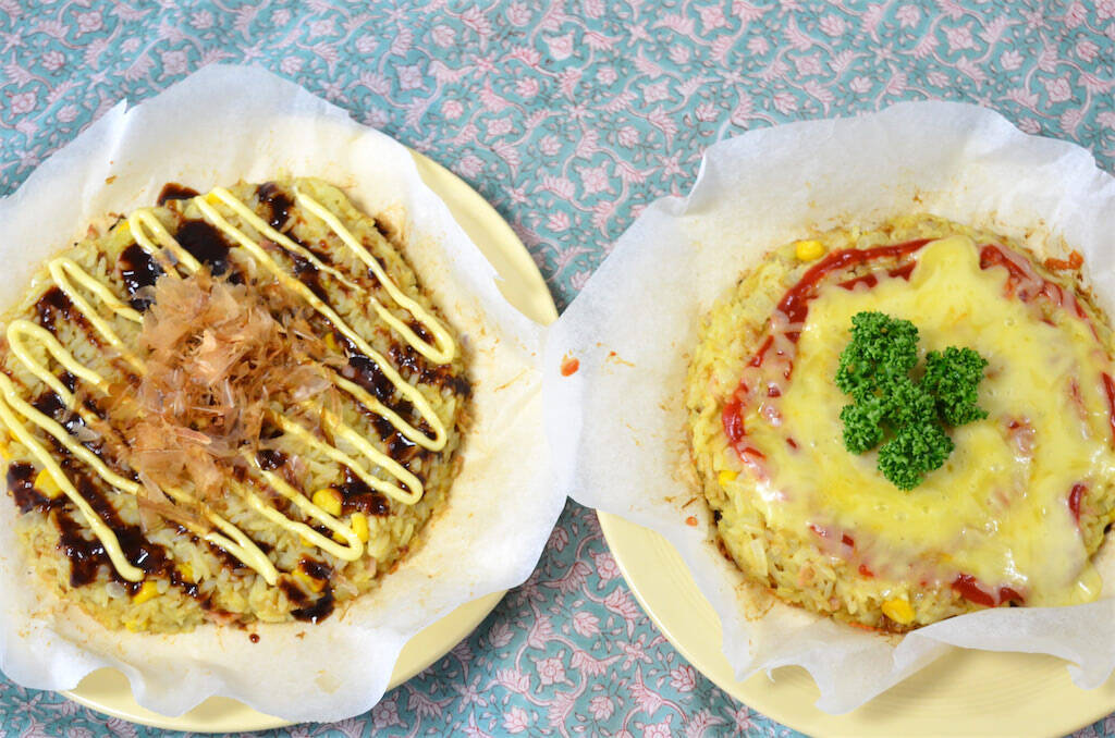 【残りご飯救済】カレー粉とかつお節入れた「ライスピザ」でおいしく消費してみた！和洋折衷な絶品完成♪