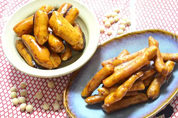 「【たんぱく質おやつ】大豆入り「かりんとう」作ってみた！コク・甘味ヨシ♡ほんのりきな粉感!?【農家直伝】」の画像
