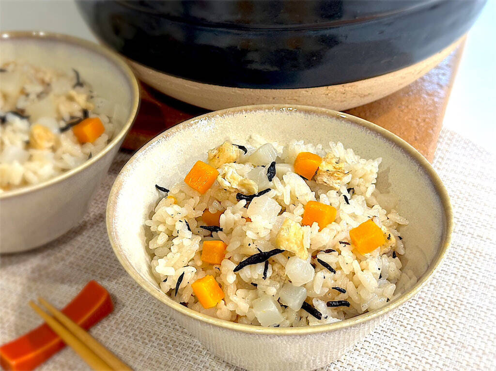 【炊き込みご飯に大根!?】想像の斜め上な「大根飯」作ろう！存在感バツグンのさいの目大根が超ジュ～シ～♡