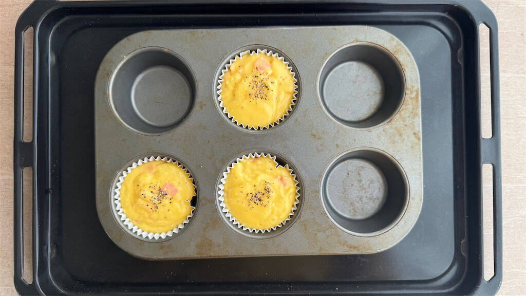 あの大人気パスタをマフィンに!?チーズ濃厚な「米粉のカルボナーラマフィン」作ってみて！【元パティシエ直伝】