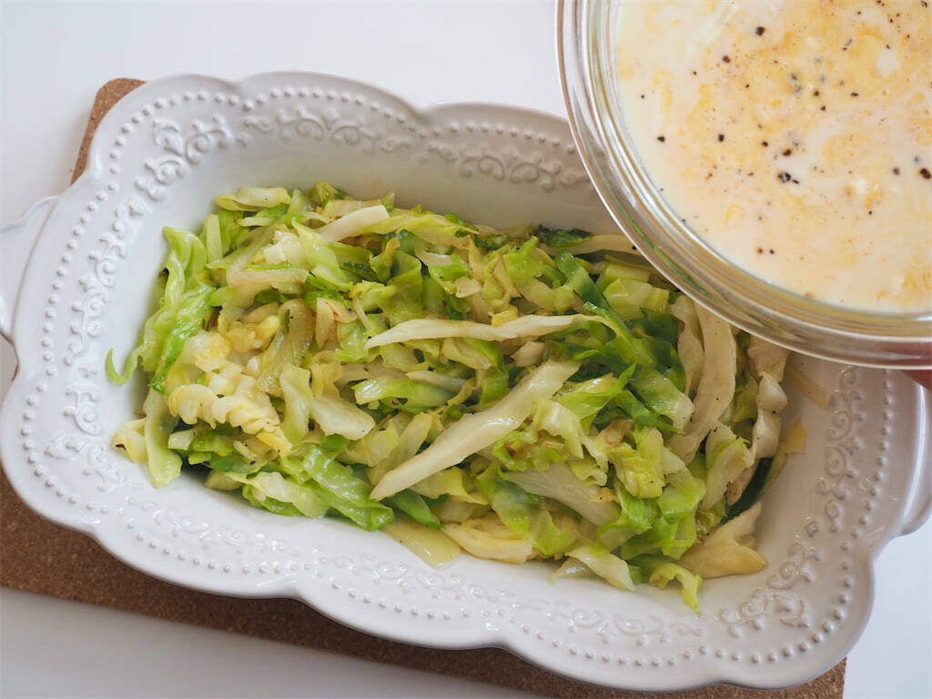 【トースターですぐ作れる】キャベツの甘みが優勝する「豆乳キッシュ」作ってみた！パイ生地も不要でお手軽♪