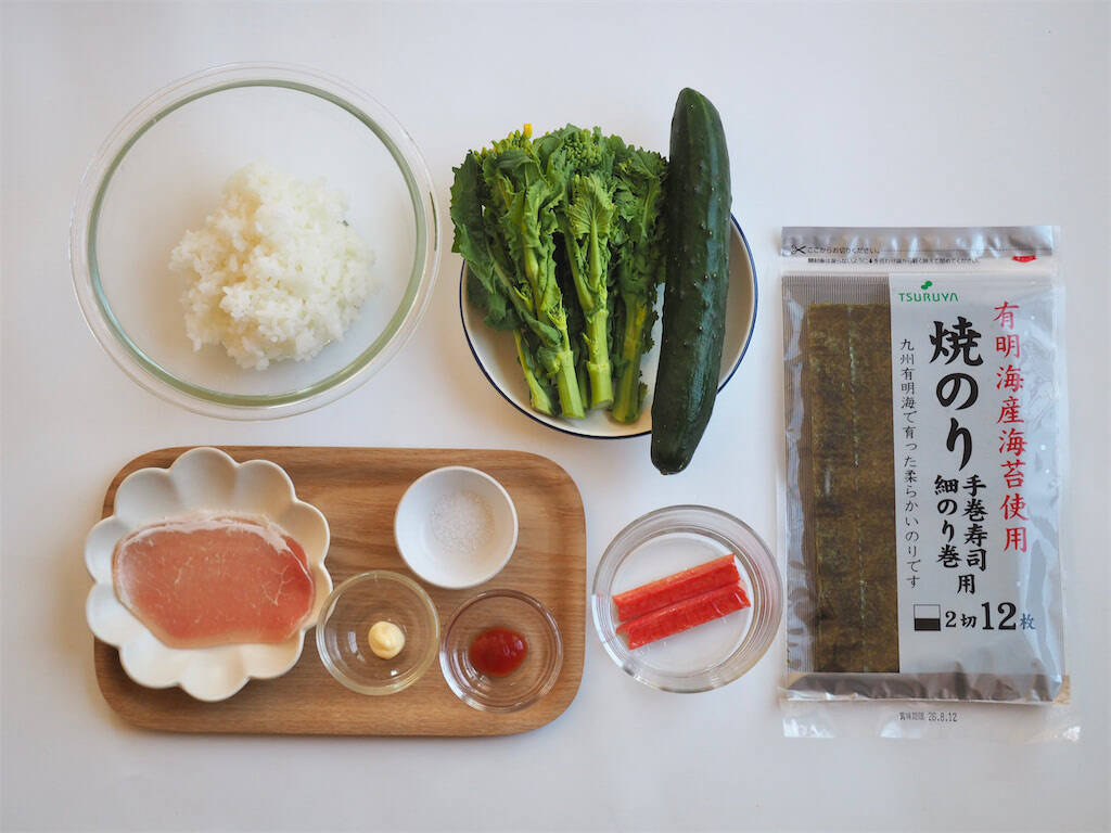 【おにぎりでひな人形】生ハム＆きゅうりで巻いて「おひなさまプレート」にしてみた！キュートさ120％♡