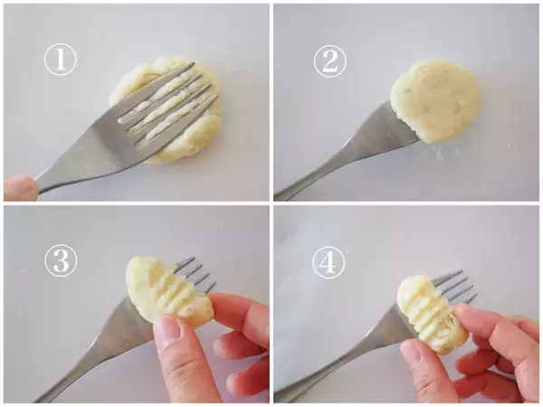 「サクもちっ食感にハマる♡潰して揚げるだけの「揚げじゃがニョッキ」に挑戦！粉チーズと好相性なの♡」の画像