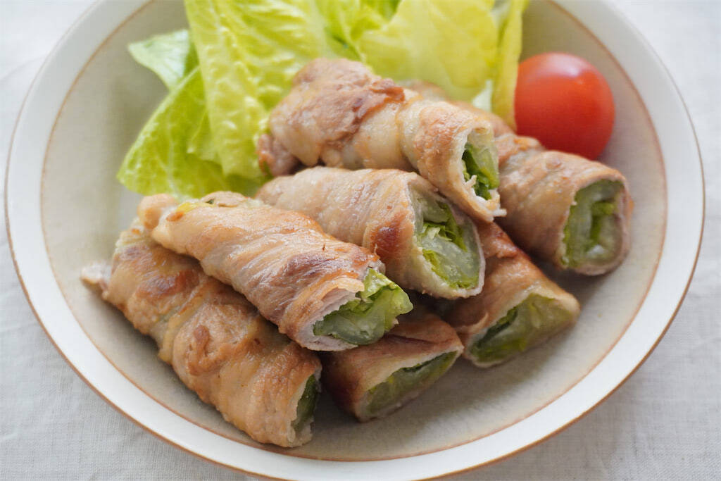 【旬のロメインレタス】をサラダじゃなくて「肉巻き」にしてみた！加熱で風味と甘味が開花♪【農家直伝】