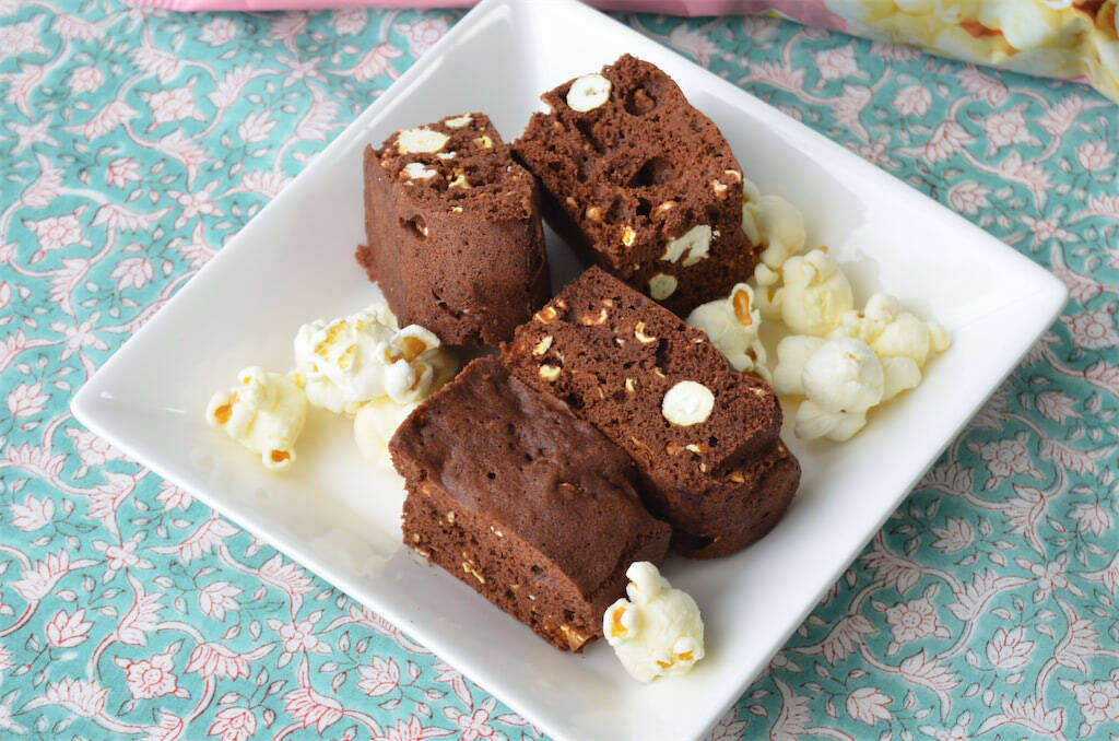 【腸活スイーツ】「食物繊維たっぷりポップコーン」でチョコブラウニー作ってみた！レンチン一発♪【企業公式】