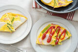 「【えっ、長芋の輪切りを!?】食感サクサク「オープンオムレツ」作ってみた！お砂糖入れて甘めに仕上げて♪」の画像16