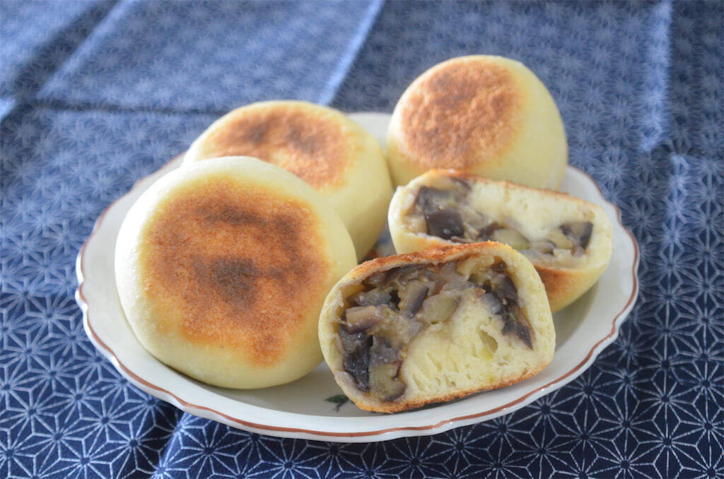 【おてっか、って知ってる？】なす味噌とろ～り！長野の郷土食「おてっか」でおやき焼いてみた！とろける～♡