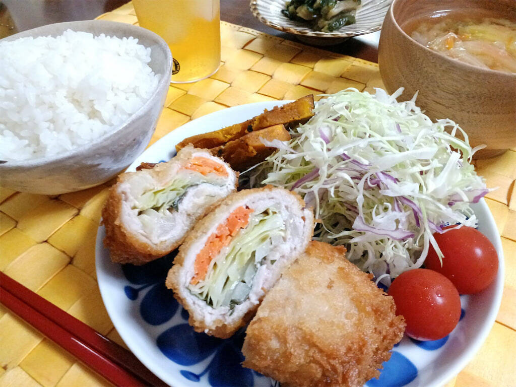 【農家直伝】旬の野菜が層になって押し寄せる!?「キャベカツ」作ってみた！これぞ旨みの宝石箱や～♡