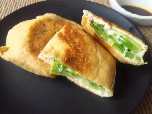 肉ナシでも満足感アリ、アリ!?「ブロッコリーの油揚げ包み焼き」作ってみた！チーズどばっ♪【農家直伝】